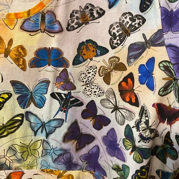 Princess Awesome Butterfly Dress 32-34 100% Cotton Science Pockets plus size - Picture 2 of 8